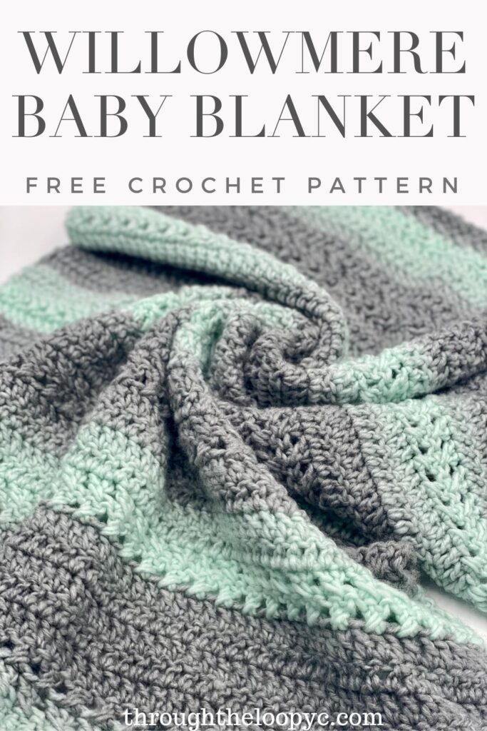 Chunky Crochet Baby Blanket - Through The Loop Yarn Craft