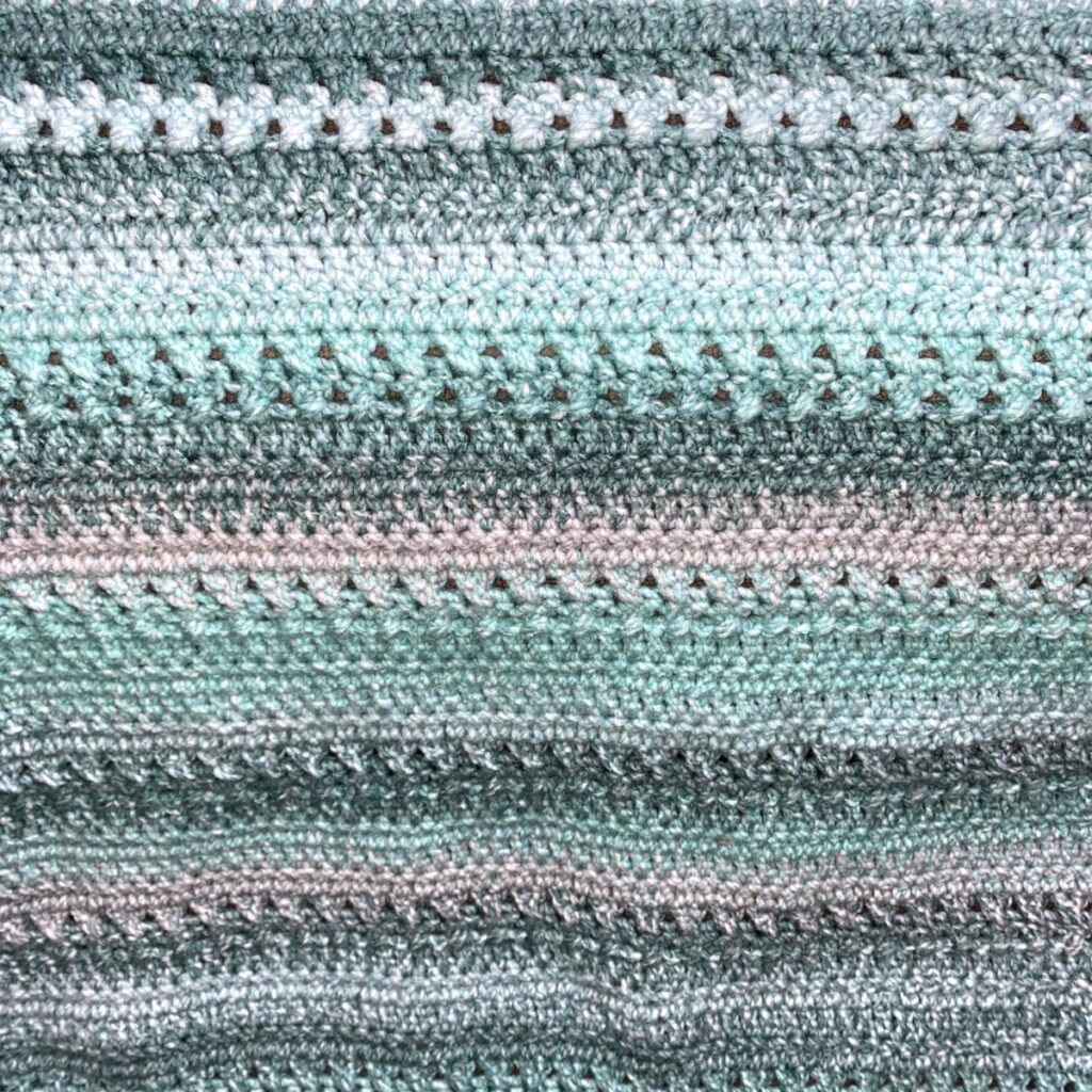 Chunky Crochet Baby Blanket - Through The Loop Yarn Craft