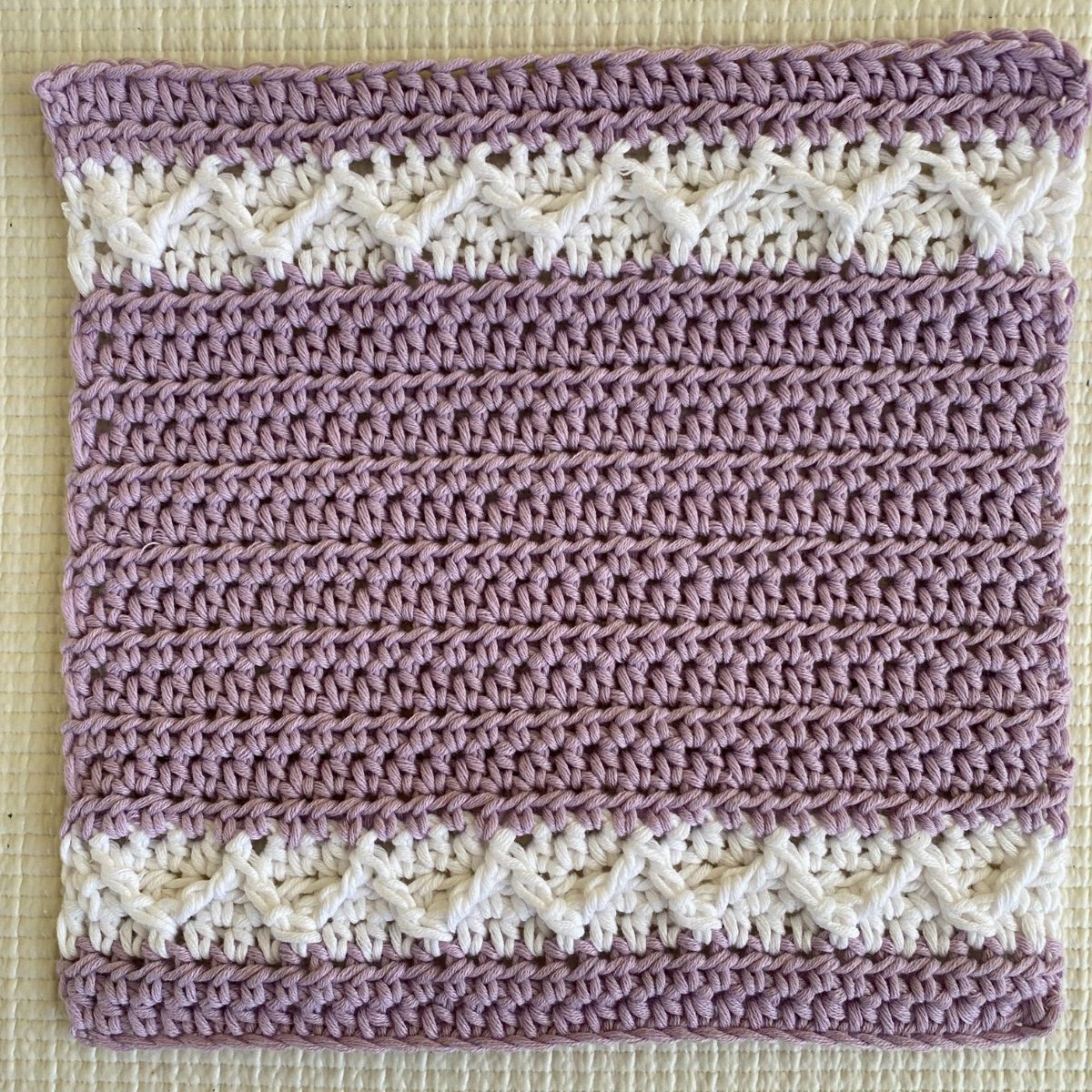 Textured Crochet Washcloth Pattern Through The Loop Yarn Craft